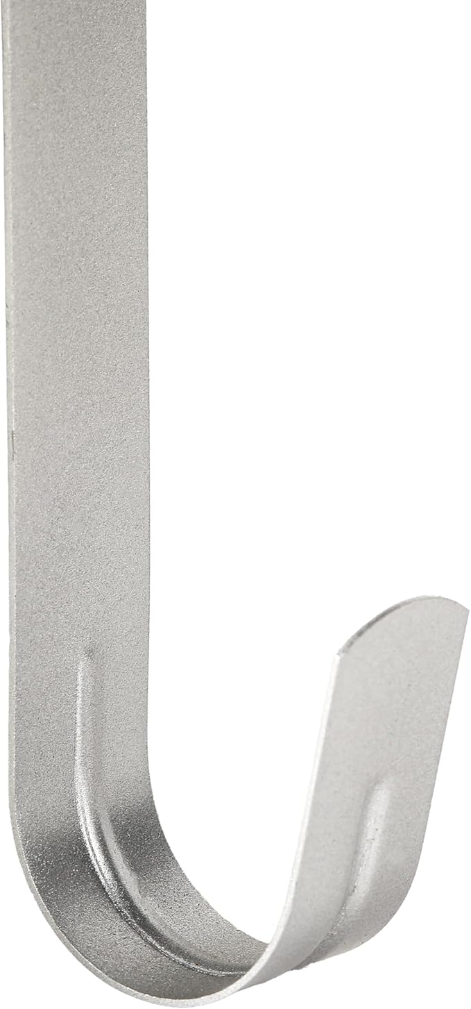 Wreath Hanger for Front Door, Slim Over The Door Hook, Easy to Use and Reusable Holiday Wreath Holder for Christmas, Thanksgiving, Halloween and Daily Décor(15" Silver, 2)