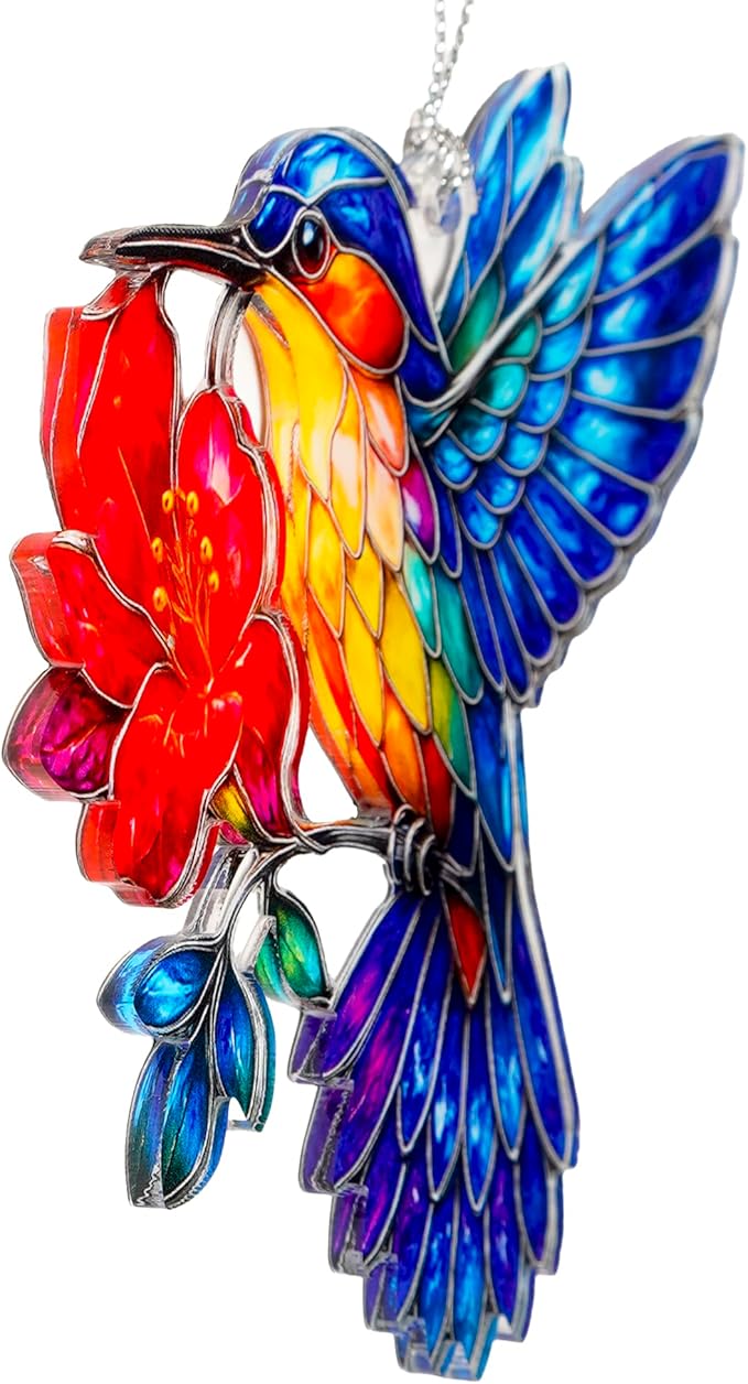 Hummingbird Gifts for Women - Christmas Ornament 2026 - Beautiful Christmas Ornaments Decorative Hummingbird with Meaningful Story Card Humming Bird Valentines Birthday Teacher Gift