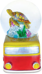 COTA Global Van with Sea Turtle Snow Globe - Water Globe Figurine with Sparkling Glitter, Collectible Novelty Ornament for Home Decor, for Birthdays, Christmas, and Valentine's Day - 65mm