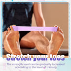 Set of 5 Toe Stretcher Band Separator Spacer Bunion Correction Hallux Valgus Alignment Foot Stretcher Straightener Resistance Loop Yoga Exercise Foot Care with Carry Bag(Purple)