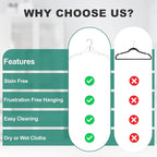 Quality Clear Hangers 12 Pack - Crystal Hangers for Clothes - Durable Plastic Hanger Set - Invisible Dress for Suits - Heavy Duty - Nonslip Coat and Shirt
