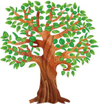 Fancy Land Classroom Tree Bulletin Board Set Tropical Leaves Summer Tree Decoration Cutouts for Classroom Wall Decor School Supplies