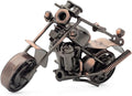 Motorcycle Gifts for Men Women - Handmade Metal Motorcycle Figurine - Unique Gifts for Bikers Him Dad Grandpa Husband Friend - Vintage Man Cave Home Office Desk Decor