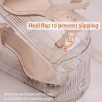 2 Pack Shoe Slots Organizer Adjustable Level Shoe Stacker Holder Storage Space Saving Sneakers Display Tray Rack for Closet (Transparent, 2Pack)