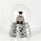 Snow Globe with 2 Sided Photo Frame, DIY Large Double Snowglobe with Picture Insert, for Family, Friends, Couples
