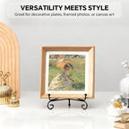 Artliving Plate Stands for Display, 6 Inch Black Iron Easel Plate Display Photo Holder Stand, Displays Picture Frames, Decorative Plates, Tablets and Art (2 pack)