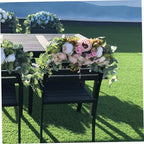 Wedding Arch Flowers, 30inch Artificial Peony Swag with Green Leaves, Peony Garland Arch Flowers, Wall Hanging Flower Wreath for Wedding Arch Home Decorations