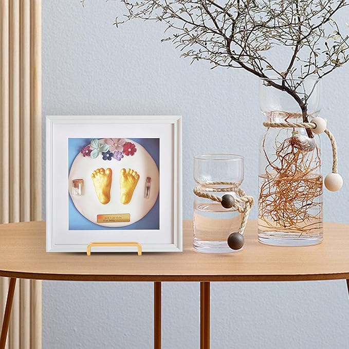 Plate Holder Easel Display Stand - 4.5 inch Metal Plate Stands for Display - Tabletop Picture Stand - Gold Iron Easels for Display Pictures | Photo Frames | Book | Decorative Plates | Plaque - 3 Pack