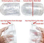 Jishi 10pk Clear Plastic Christmas Ornaments for Crafts Fillable DIY Christmas Ornaments Balls 60mm Acrylic Ornaments for Christmas Tree Decorations, Hanging Christmas Decorations Home Decor Supplies