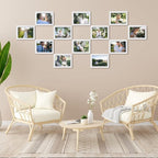 Lyeasw 5x7 Picture Frames White 12 Pack, Multi 5 by 7 Photo Frame with HD Glass for Wall Mount or Tabletop Display
