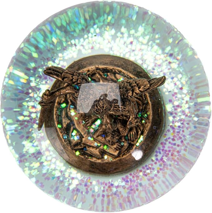 SUMMIT COLLECTION Saint Michael The Archangel Guardian Protector San Miguel Water Globe 100mm Christian Collectible