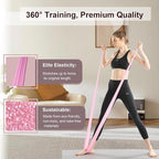 Resistance Bands, Figure 8 Resistance Band, 4 Pack - Latex-Free Exercise Bands for Home Gym, Strength Training & Physical Therapy | Yoga, Pilates, Glute Workouts | Portable Elastic Bands