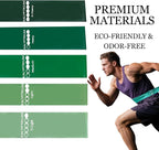 Resistance Bands Set – 5-Level Exercise Bands for Physical Therapy/Yoga/Pilates/Strength Training/Home Fitness Loop Bands with Portable Storage Bag