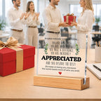 Thank You & Appreciation Gifts Bulk for Coworkers, Friends, Women and Men, Inspirational Gift Ideas, Motivational Desk Decor for Office Home, 4 x 4 Inches, Set of 4