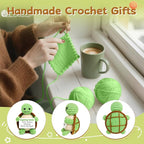 DAFURIET Positive Crochet Turtle Gifts for Women: Handmade Funny Crochet Animal Gifts for Birthdays, Valentine's Day, New Year, Thanksgiving, and Easter – Cheering Up Men, Friends and Coworkers