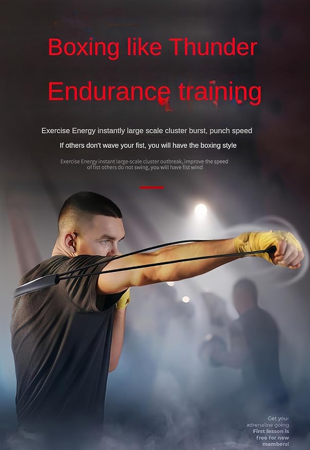 𝐇𝐀𝐍𝐒𝐘𝐃𝐎𝐍𝐍𝐘 Boxing Resistance Bands for Explosive Strength and Speed Training - Enhance Your Boxing Skills Anywhere, Anytime