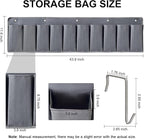 RV Shoe Pockets 10 Pockets Heavy Hanging Bedside Storage Organizer with Sturdy Hooks Storage Pockets Hangs on bed for Shoes Toys and Tool Accessories