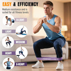 Resistance Bands for Working Out, Exercise Bands Resistance Bands Set with 5 Resistance Levels, Latex Loop Bands for Women Men, Workout Bands for Legs, Glutes, Strength Training, Yoga, Home Gym