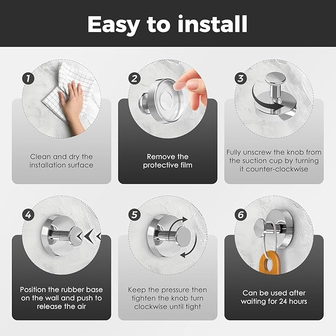 Linwnil Suction Cup Hooks for Glass Window, 2025 Upgraded Christmas Wreath Door Hanger, No Drill Suction Cup Hooks for Wreaths on Glass, Garland Wreath Hangers for Front Door Shower