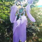 Purple Dream Catcher Feather Dream Catchers Wall Decor Handmade Dreamcatcher Wall Hanging Ornament for Bedroom Living Room Home Decor