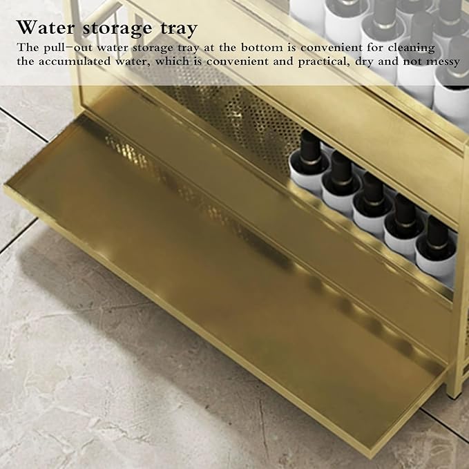 Umbrella stand indoor entryway,umbrella base stand,Umbrella Stand Racks Commercial Metal Umbrella Holder,School Office Hotel Corridor Entrance Umbrella Organizer,umbrella holder for entryway(Gold,68*3