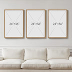 Large Neutral Abstract Canvas Wall Art for Living Room, 3 Piece Framed Wabi-Sabi Prints Paintings Artwork for walls, Minimalist Modern Pictures Wall Decor for Bedroom, Office, Dining Room, 24x36 In