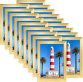 Giftgarden 4x6 Picture Frame Set of 18, Lightweight 4 by 6 Frames Bulk for Gallery Wall Photo Hanging and Tabletop Display, Gold