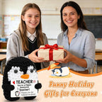 Belatelove Mini Funny Penguin Teacher Gifts for Women Men, Thank You for Helping Me Grow Cute Crochet Teacher Gifts Ideas, Personalized Cool Small Cute Stuff Things, Handmade Crochet Doll