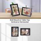 Giftgarden 3.5x5 Picture Frame Set of 18, Lightweight 3.5 by 5 Frames Bulk for Gallery Wall Photo Hanging and Tabletop Display, Black