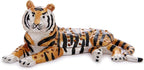 Hand Painted Trinket Box for Home Decor Accents, Enamel Hinged Jewelry Box for Bookshelf Office Table Desk Decoration, Classical Figurine Collectible Keepsake Animal Sculptures (Lying Tiger)