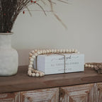 Decorative Books for Home Decor, Wooden Faux Book for Decoration, Farmhouse Stacked Display Books (with god ALL THINGS ARE POSSIBLE)