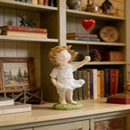Banksy Street Graffiti Art Statue,Love Balloon Girl Room Decor,Resin Ornaments,Living Room Dining Desk Decorations,Bookshelf Decorative Objects(Color)
