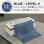 THERABAND Resistance Bands, 6 Yard Roll Professional Latex Elastic Band For Upper & Lower Body, Core Exercise, Physical Therapy, Pilates, Home Workouts, Rehab, Blue, Extra Heavy, Intermediate Level 2
