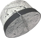Sarah's Hat Boxes Classic Travel Hat Box – 8.75" x 4.5" (Dia. x Ht.) Handmade in USA – Odorless Non-Toxic Adhesive, Cording Handle – Premium Storage for Hats & Accessories