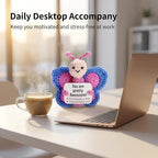 SecretCastle Positive Crochet Butterfly AnimalsEmotional Support Crochet Doll Desk Decor Pickle Gifts Emotional Support Plush for Women Girls Men Mom