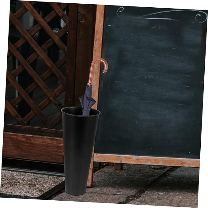 Vertical Umbrella Rack Entryway Stand Outdoor Umbrella Holder Iron Storage Bucket for Porch