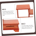 Wooden Tiered Display Stand Home Decor Aesthetic Riser for Figurines Wooden Riser Holder for Decor