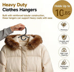 Black Plastic Hangers 24 Pack, Heavy Duty Clothes Hangers for Standard Size Hangers with Center Hook & Non-Slip Pants Bar for Shirts, Pants, Coat, Dresses, Jackets, Scarves and Belts
