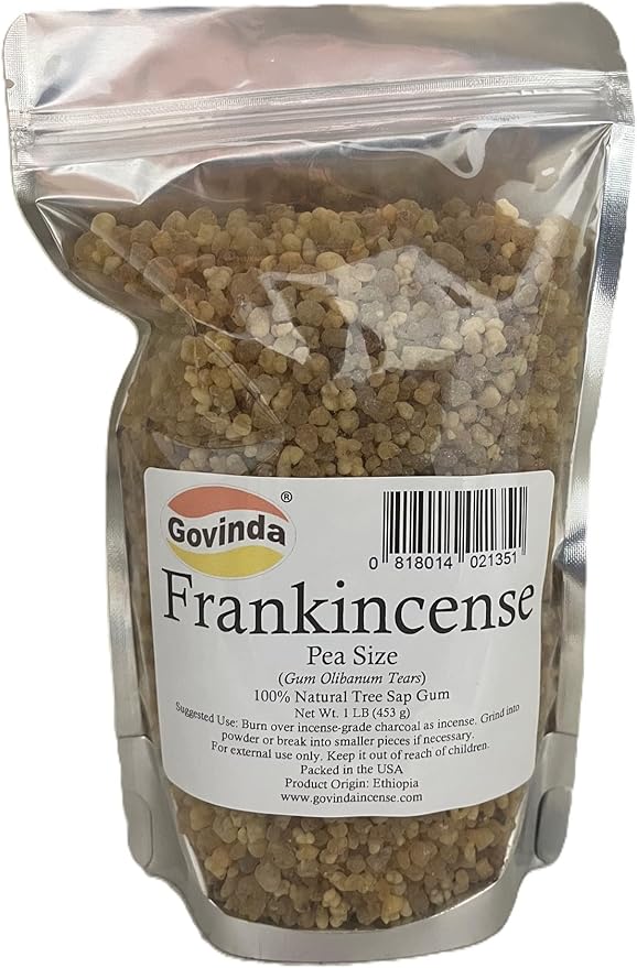 Govinda Frankincense Natural Tree Sap Gum Pea Size 1 lb