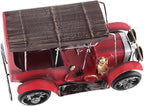 Pssopp Collectible Vehicle Model Vintage Metal Car Model, Miniature Old Vintage Car Home Desktop Decor Handmade Collectible Vehicle for Bar Home Decor Decoration Ornamental Pieces