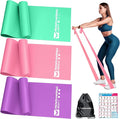 RENRANRING Resistance Bands for Working Out, Exercise Bands for Physical Therapy, Stretch, Recovery, Pilates, Rehab, Strength Training and Yoga Starter Set