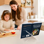 Americanflat Acrylic Easel Stand - 8" Tabletop Easel and Plate Stand - Lightweight Display Holders for Photos, Cards, Frames, Books, Magazines, Albums - Home or Office Decor