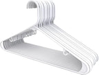 Utopia Home Plastic Hangers 20 Pack - Space Saving Clothes Hanger - Durable & Strong Closet Organizers and Storage with Built-in Strap Hooks - Essential for Shirts, Pants, Skirts & Coats (White)