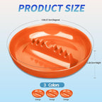 3Pcs Orange Ashtray Sets, Ash Tray for Cigarettes and Cigar, Round Large Size Plastic Ashtrays, for Indoor Outdoor Home Office Patio Restaurant Bar Hotel Use (Set of 3 Orange)