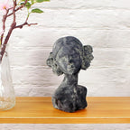 Beautiful Women Faces Resin Sculptures, Resin Art Statues Ornaments, Collectible Figurines for Home Living Room Office Shelf Decoration, Housewarming Great Gifts Ideas, Woman