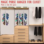 Hat Organizer for Closet, Collapsible Caps Rack with 10 Rotatable Large Hooks, Holds Up to 40 Baseball Caps, Metal Space Saving Hat Hanger for Display, Storage and Closet Organizers, Silver