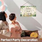 1PCS Winnie Quotes Baby Shower Sign, the Pooh Wall Hanging Decor, Sometimes the Most Things Wall Gifts, Adorable Winnie Sign for Nursery Home Bedroom, Baby Shower Party Supplies