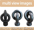 12" Modern Abstract Ring Decorative Sculpture, Knot Sculptures,Home Decor,Coffee Table Statues,Dining Living Room Desk Decor,Black