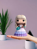 Cute Singer Star Doll Epoxy Resin Fashion Doll Singing Modeling, Charms Cartoon Style,The Best Gift for Music Fans and Friends (#3)