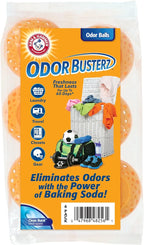 Arm & Hammer OdorBusterz® Odor Eliminator Balls, Clean Burst, 6 Count – Baking Soda Odor Control for Closets, Drawers, Hampers & Small Spaces